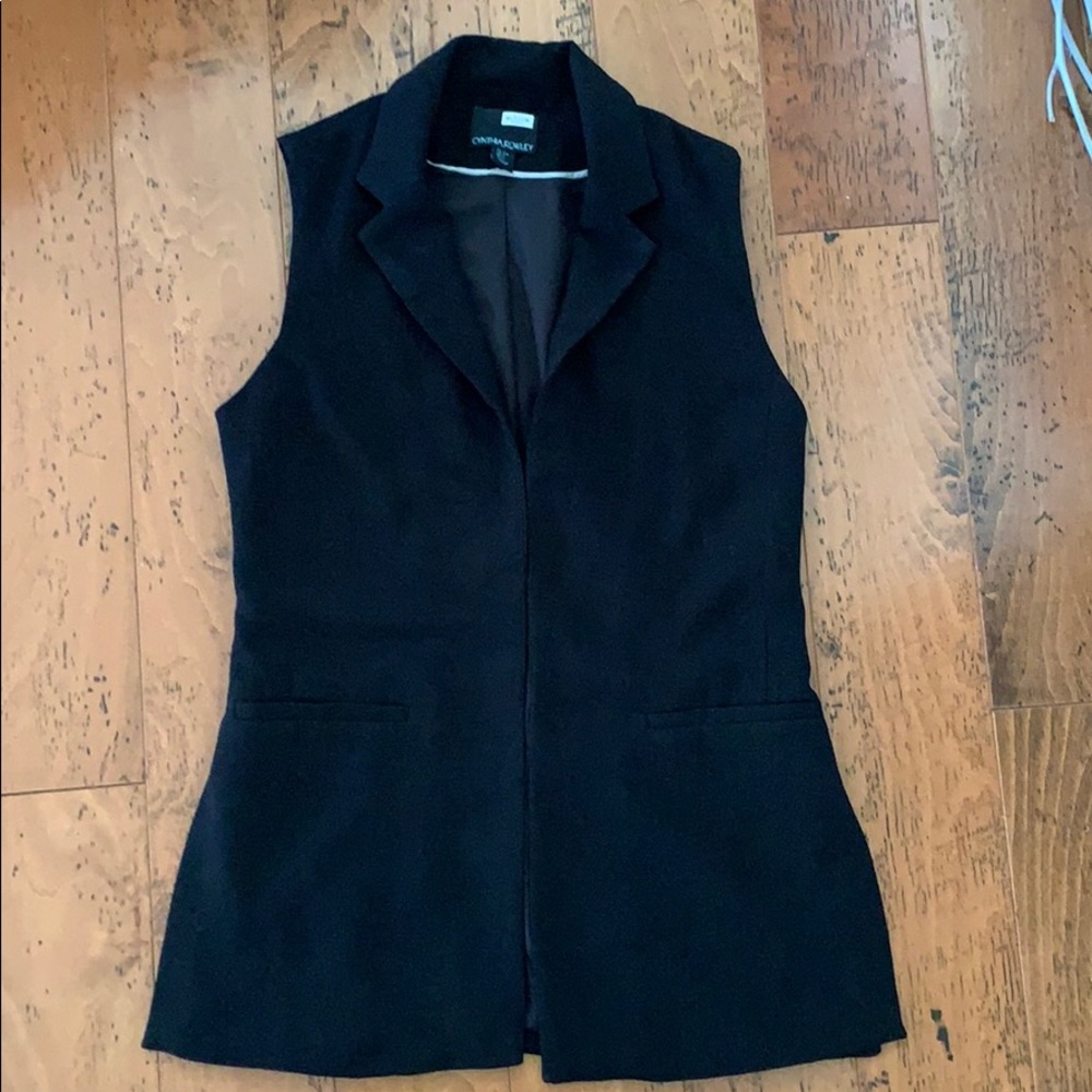 Cynthia Rowley open front vest sz S